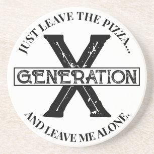 Generation X Pizza Onderzetter