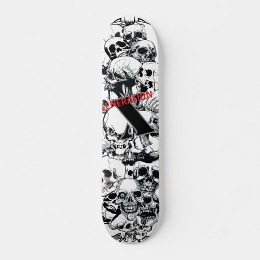 Generation X Pro Skull Deck Persoonlijk Skateboard (Voorkant)