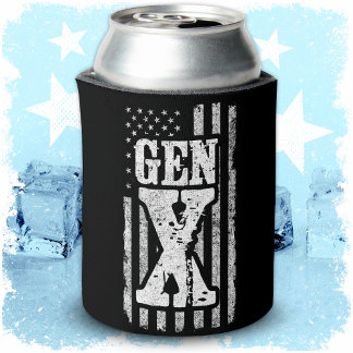 Generation X Proud Gen Xer Amerikaanse vlag Gen X Blikjeskoeler
