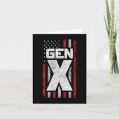 Generation X Proud Gen Xer Amerikaanse vlag Gen X Kaart (Voorkant)