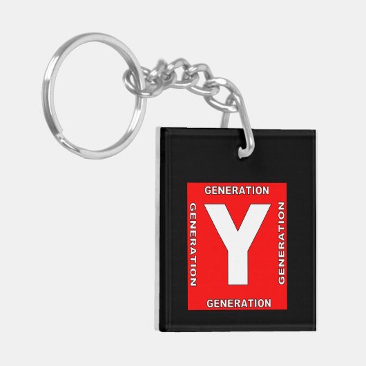 Generation Y Sleutelhanger (Voorkant Links)