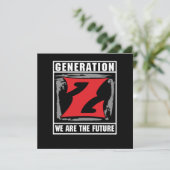 Generation Z we zijn de toekomstige Gen Z Gift Kaart (Staand voorkant)