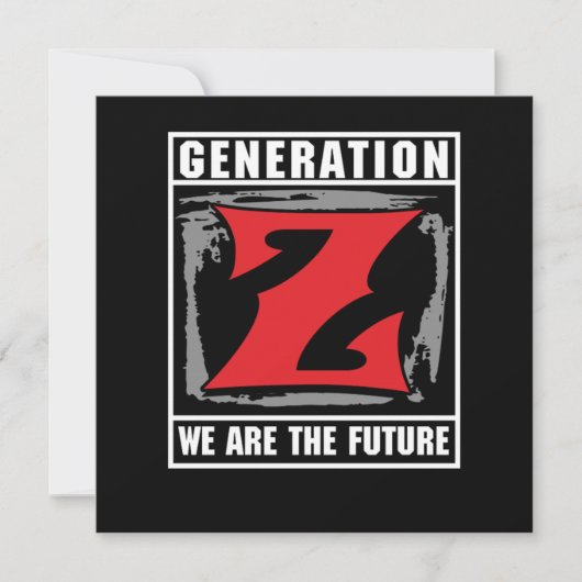 Generation Z we zijn de toekomstige Gen Z Gift Kaart (Voorkant)