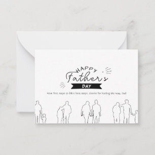 Generations of Love Vaderdag Kaart Notitiekaartje