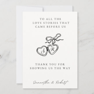 Generations of Love Wedding Table Card Feestdagenkaart