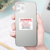 Generator Start Automatisch - WAARSCHUWINGSETIKET  Sticker (Telefoon)