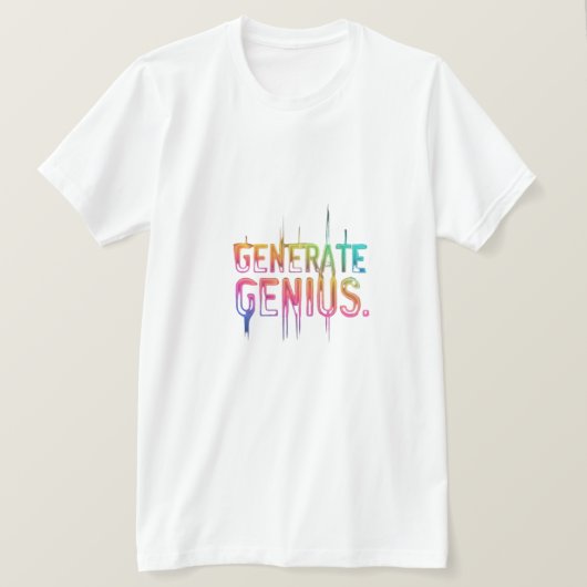 Genereer een geniaal T-shirt (Design voorkant)