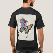 Genereer een magisch afbeelding van een fee die ee t-shirt (Achterkant)