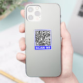Genereer eenvoudige QR-code (Scan me) Modern Sticker (Telefoon)