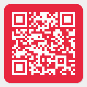 GENEREER SNEL QR-code met elke website Vierkante Sticker