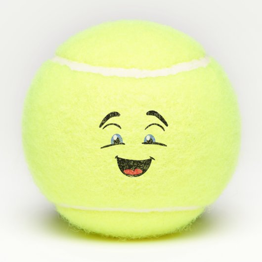 Generic Branded Happy Face Tennisballen (Achterkant)