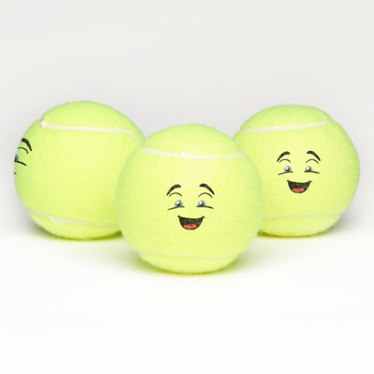 Generic Branded Happy Face Tennisballen (Multi)