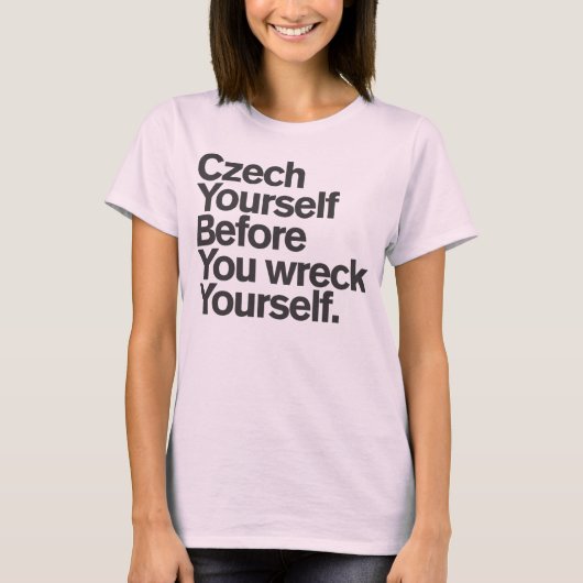 Generic Comedy™ / Czech Yourself. T-shirt (Voorkant)