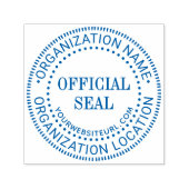 Generic Custom Officiële Seal Naam Locatie URL Zelfinktende Stempel (Design)