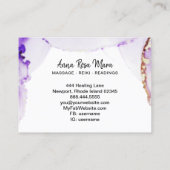 *~* Generic Hair Nails Lashes Paars Gold Healer Visitekaartje (Achterkant)