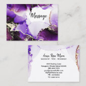 *~* Generic Hair Nails Lashes Paars Gold Healer Visitekaartje (Voorkant / Achterkant)