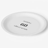 Generic Making 60 Great Again Birthday Party Papieren Bordje (Gekanteld)