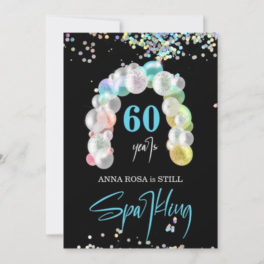 *~* GENERIC PERSONALISEREN elke leeftijd Ballon Ve Kaart (Voorkant)