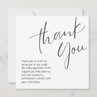generic thank you note notitiekaartje