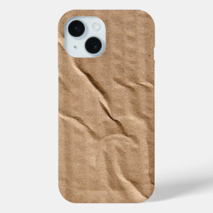 Generiek bruin karton iPhone 15 case