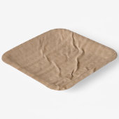 Generiek bruin karton papieren bordje (Gebogen)