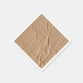 Generiek bruin karton servet (Hoek)