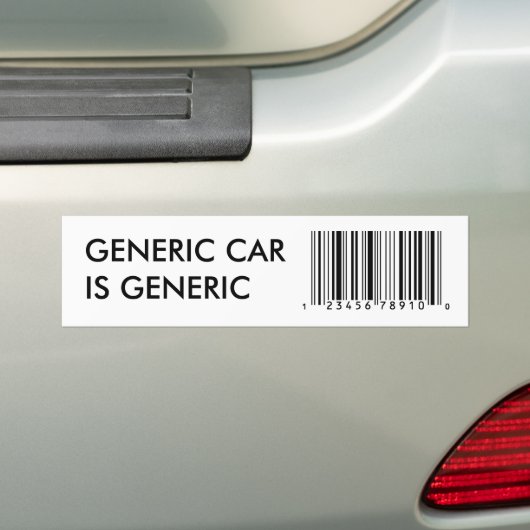 Generiek Bumpersticker (Op auto)