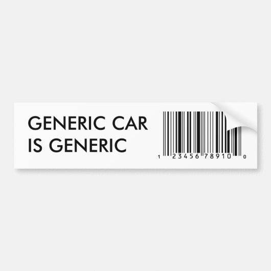 Generiek Bumpersticker (Voorkant)