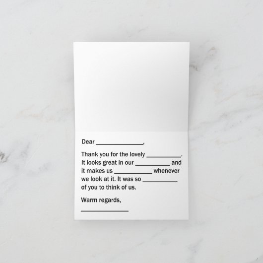 Generiek Dank u Kaart Regelmatige stijl (Binnen)