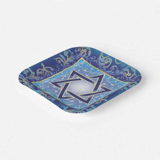 Generiek decoratief papier Bord Judaica wegwerpbaa (Gebogen)