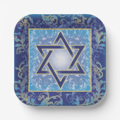 Generiek decoratief papier Bord Judaica wegwerpbaa (Voorkant)