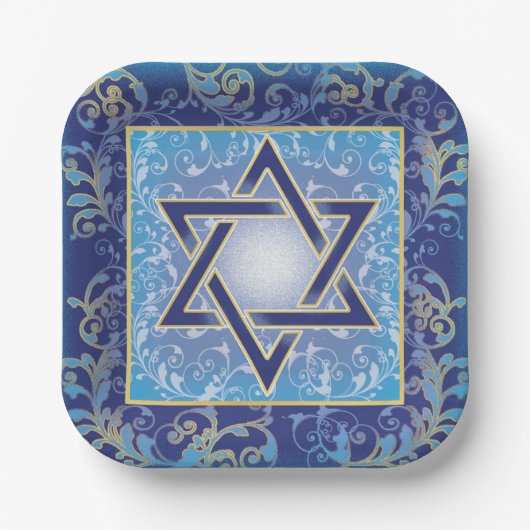Generiek decoratief papier Bord Judaica wegwerpbaa (Voorkant)