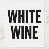 GENERIEK ETIKET VOOR WITTE WIJN (Enkel label)