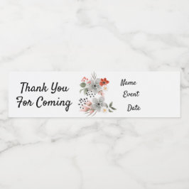 Generiek gepersonaliseerd waterfles etiket