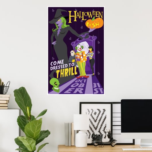 Generiek Halloween party poster (Thuiskantoor)