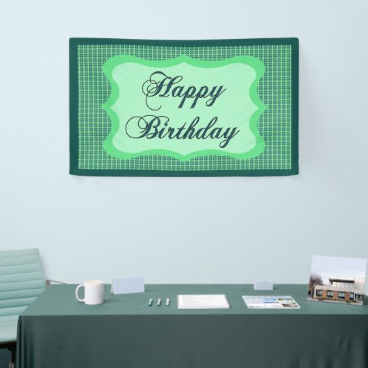 Generiek Happy Birthday Spandoek (Beurs)