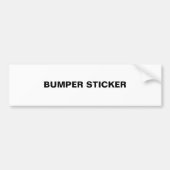 Generiek objectlabel bumpersticker (Voorkant)