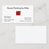 Generiek van de schilder van het klassieke huis visitekaartje (Voorkant / Achterkant)