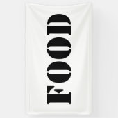 Generiek verbod op levering van voedsel en Drink - Spandoek (Verticaal)