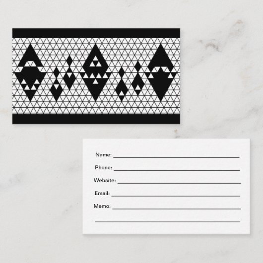 generiek visitekaartje (Voorkant / Achterkant)