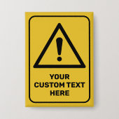 generiek waarschuwingsdriehoekssignaal button (Voorkant)