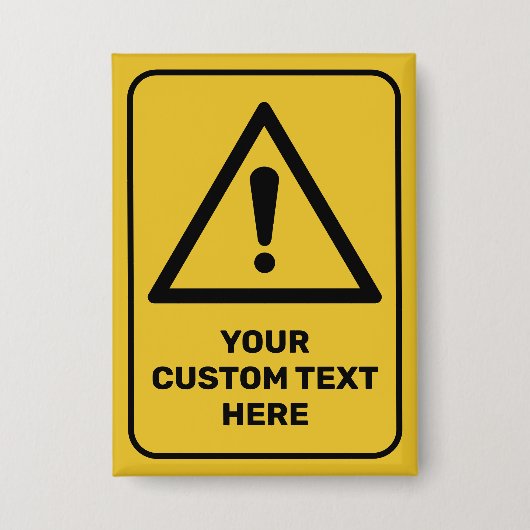 generiek waarschuwingsdriehoekssignaal button (Voorkant)