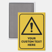 generiek waarschuwingsdriehoekssignaal magneet (Voorkant / Achterkant)