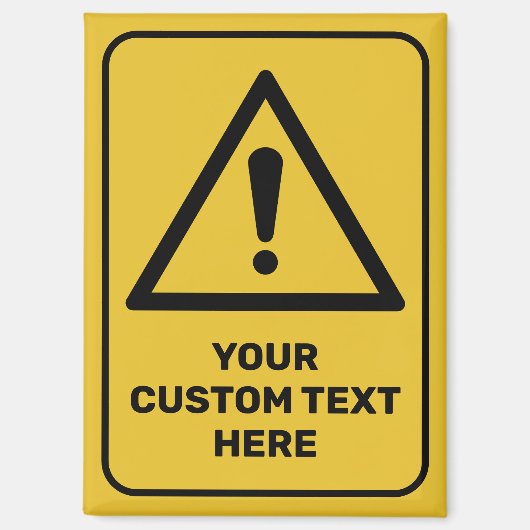 generiek waarschuwingsdriehoekssignaal magneet (Voorkant)