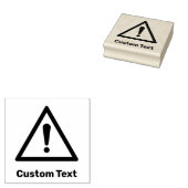 generiek waarschuwingsdriehoekssignaal rubberstempel (Gestempeld)