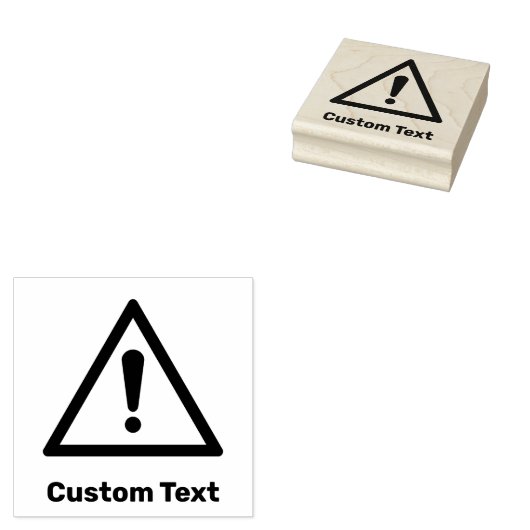 generiek waarschuwingsdriehoekssignaal rubberstempel (Gestempeld)