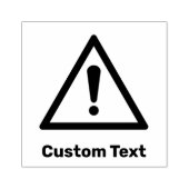 generiek waarschuwingsdriehoekssignaal rubberstempel (Afrduk)