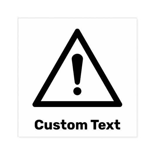 generiek waarschuwingsdriehoekssignaal rubberstempel (Afrduk)