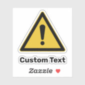 generiek waarschuwingsdriehoekssignaal sticker (Vel)