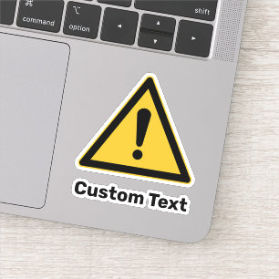 generiek waarschuwingsdriehoekssignaal sticker